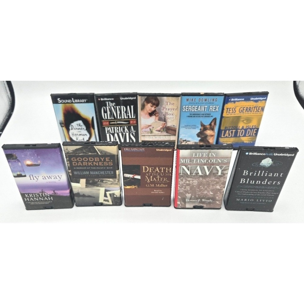Lot of 10 Playaway Digital Audiobooks Kristin Hannah Tess Gerritsen Mixed Genres